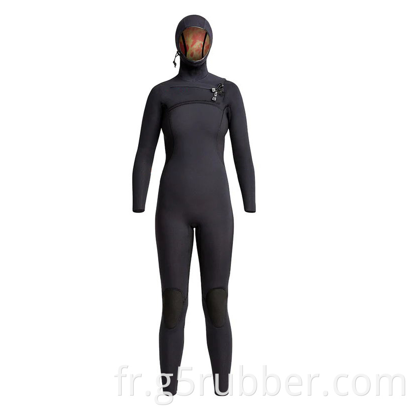 Women S 5mm Front Zip Hooded Full Wetsuit